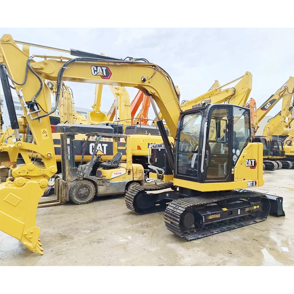 6ton mini excavator digger used CAT 305.5 crawler excavator digger caterpillar 307C excavator for sales