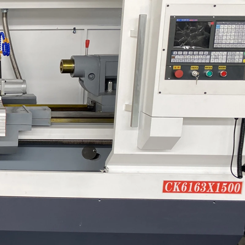CNC lathe CK6163 metal machine flat bed three-speed frequency  horizontal CNC lathe