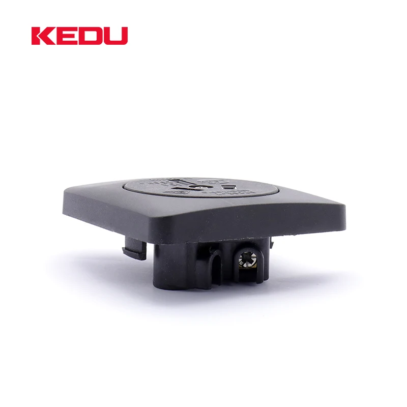 KEDU S230E-7 black color 250V 15A no cover australia standard socket