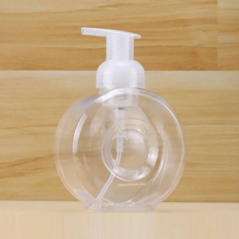 wholesale 480ml PETG Empty round Foam Top Pump Bottle Hand Sanitizer  Wash Body Foaming Soap Plastic Foam Dispensers Pump Bottle