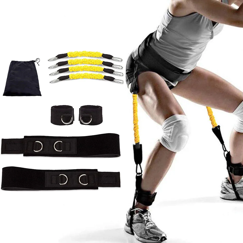 RTS loop sport booty resistance exercise bands leg power jumping trainer with waist belt or legs and butt ankle