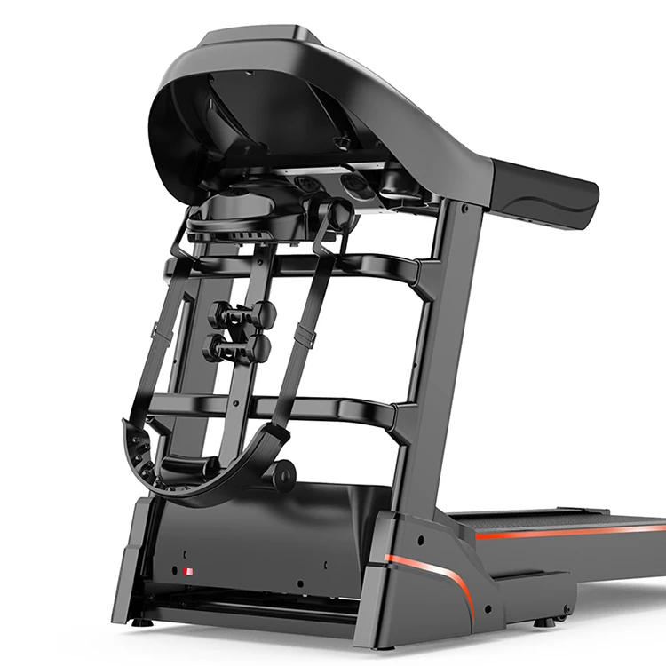 Automatic Home Treadmill Commercial Black Fitness LCD Heart Unisex Customized LOGO Bodybuilding Good Price