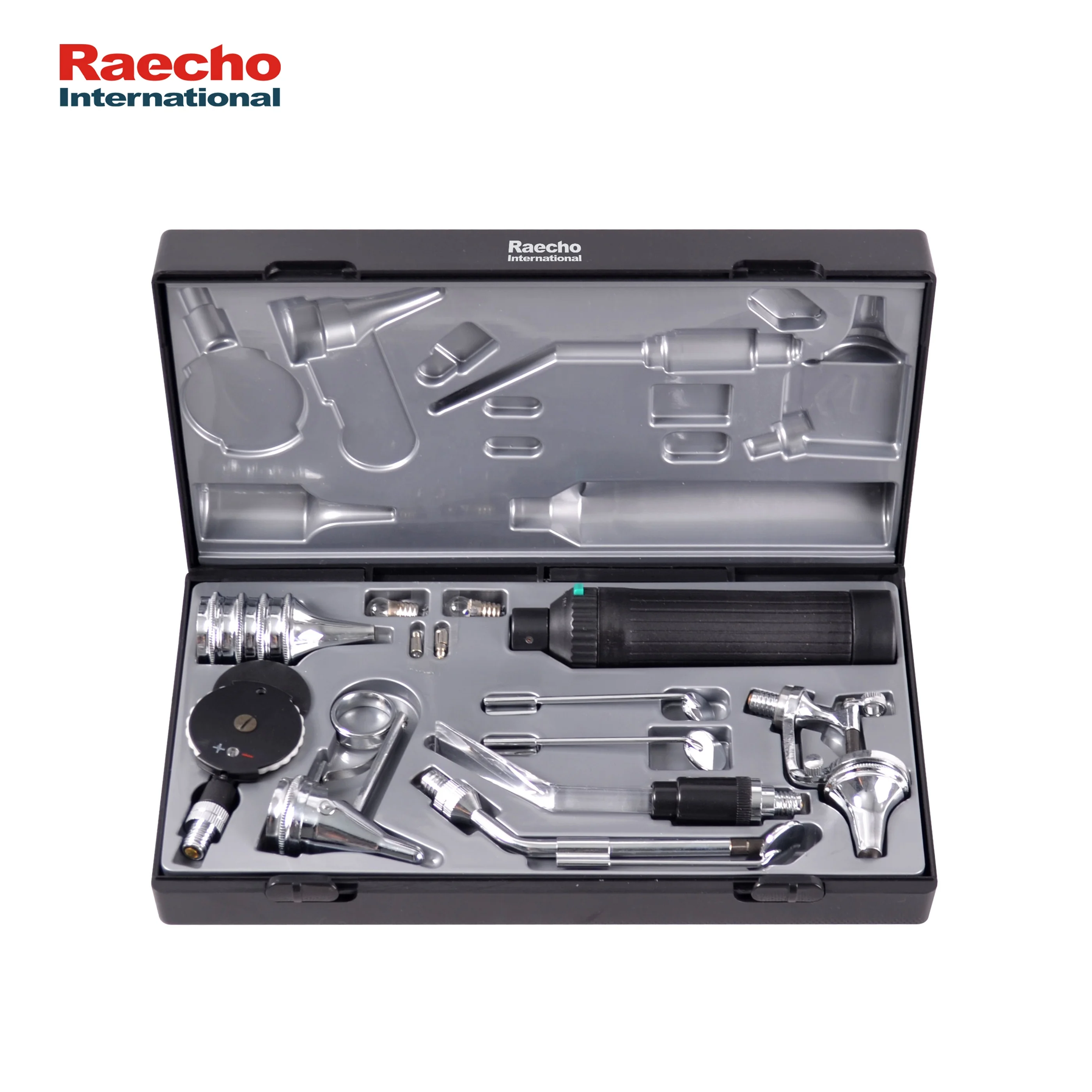 Medical Visual Acuity Examination Apparatus Manual Power Source ENT Diagnostic Set in Metal Material