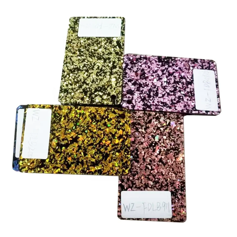 Sheets Pink Gold Acrylic Sheet Glitter Sticker 3mm Sheet