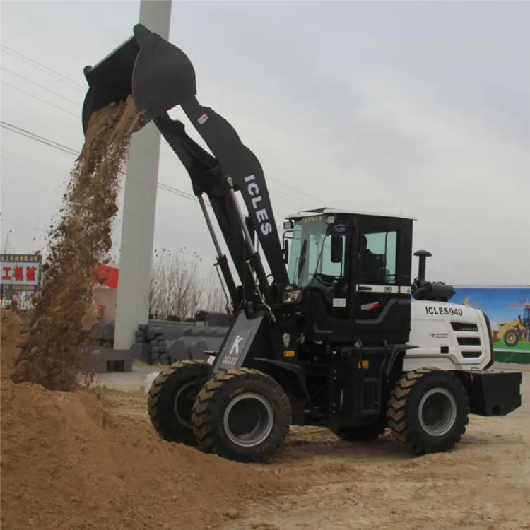 Китай новый дизайн микро-машина с различными насадками 4x4 Новый гидравлический ковш мини колесный погрузчик