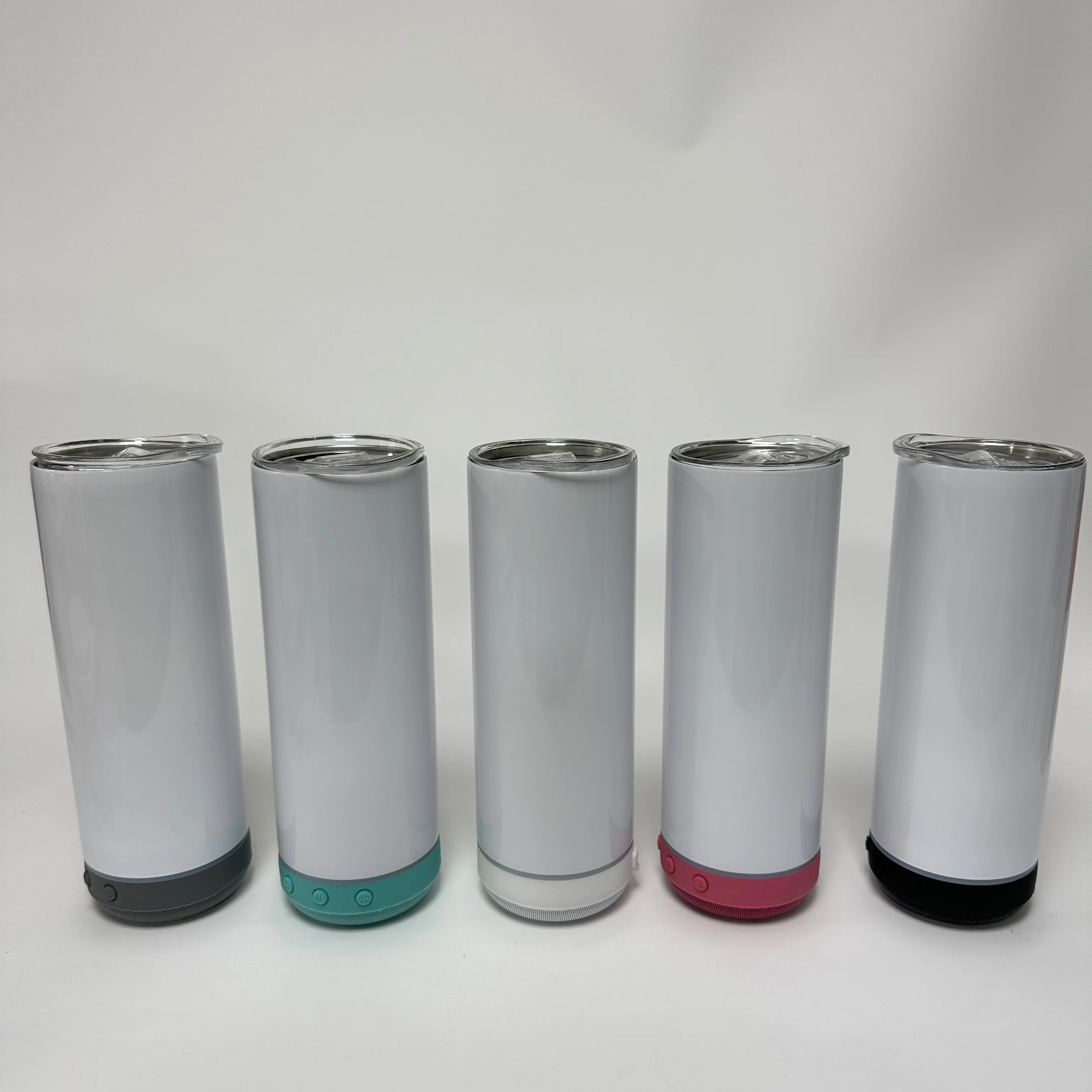 USA warehouse 20oz Straight wireless speaker tumbler sublimation Keeps drinks hot and cold tumbler cup with  music speaker