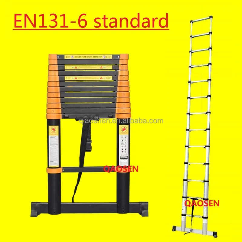 Yellow and Black Slow Closed Ladder Soft close design air retraction-slow down