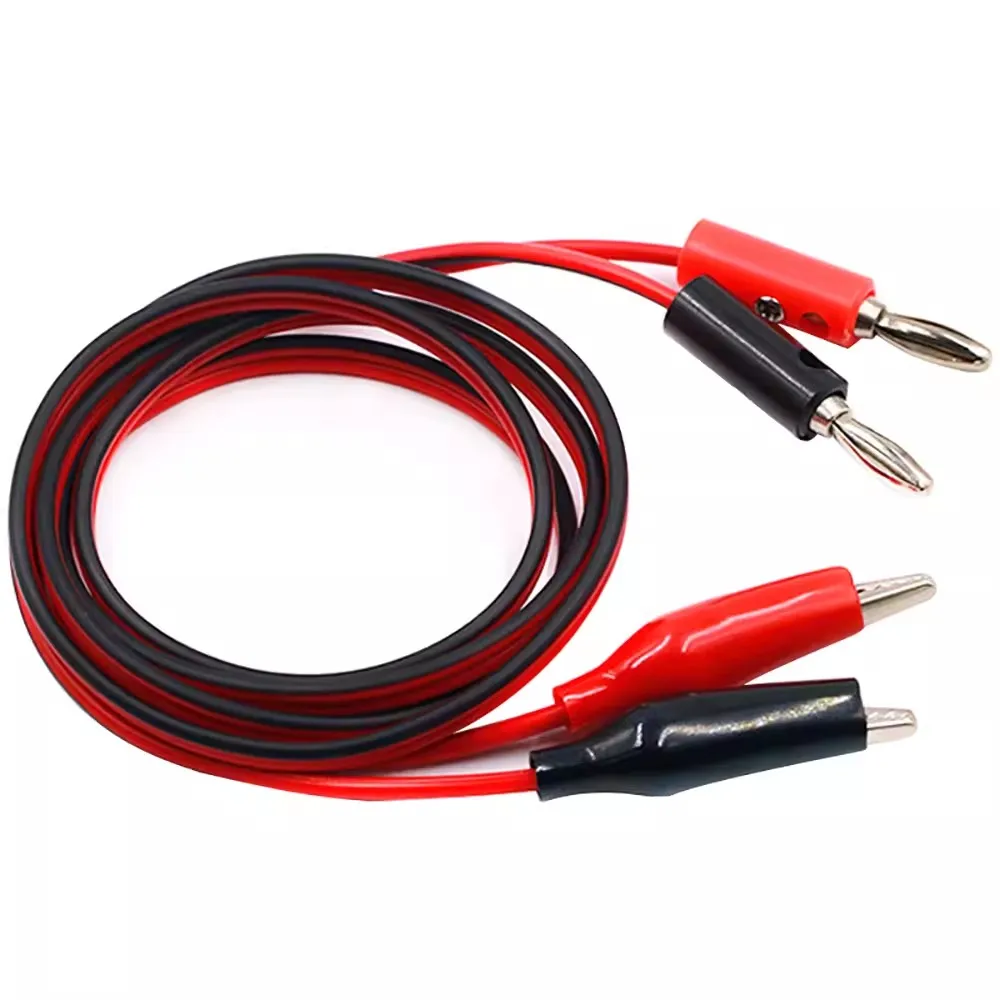 Universal Multimeter Test Leads 4mm Banana Plug to Alligator Clips/4mm Banana Plug/Test Hook/ Probe Needle-tip Wire Cable