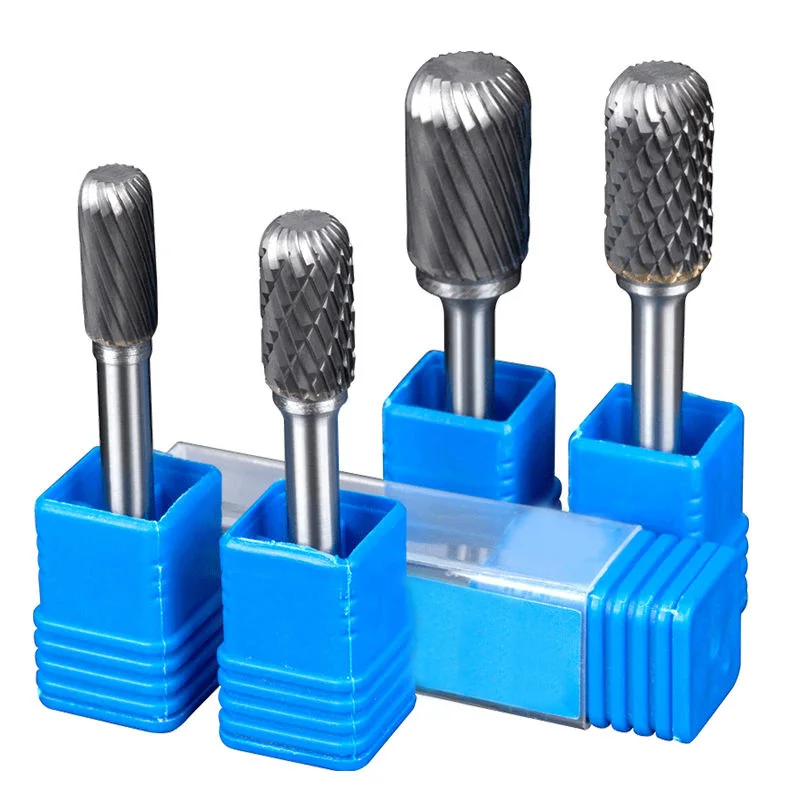 High quality 6mm shank carbide cutting tools single cut tungsten  rotary burr rotary file cutting burrs