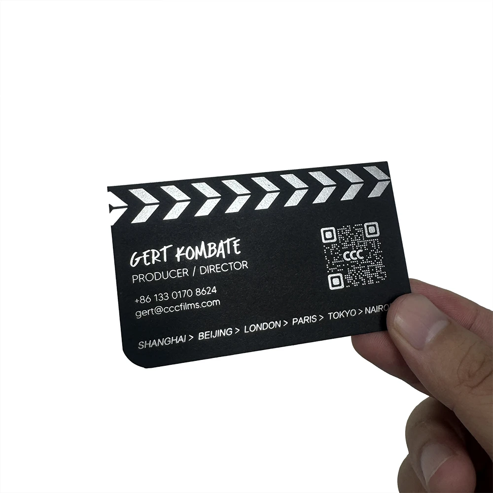 Custom Luxury Gold Foiled Logo Business Card Advertising Postcard Company Promotion Thank You Card