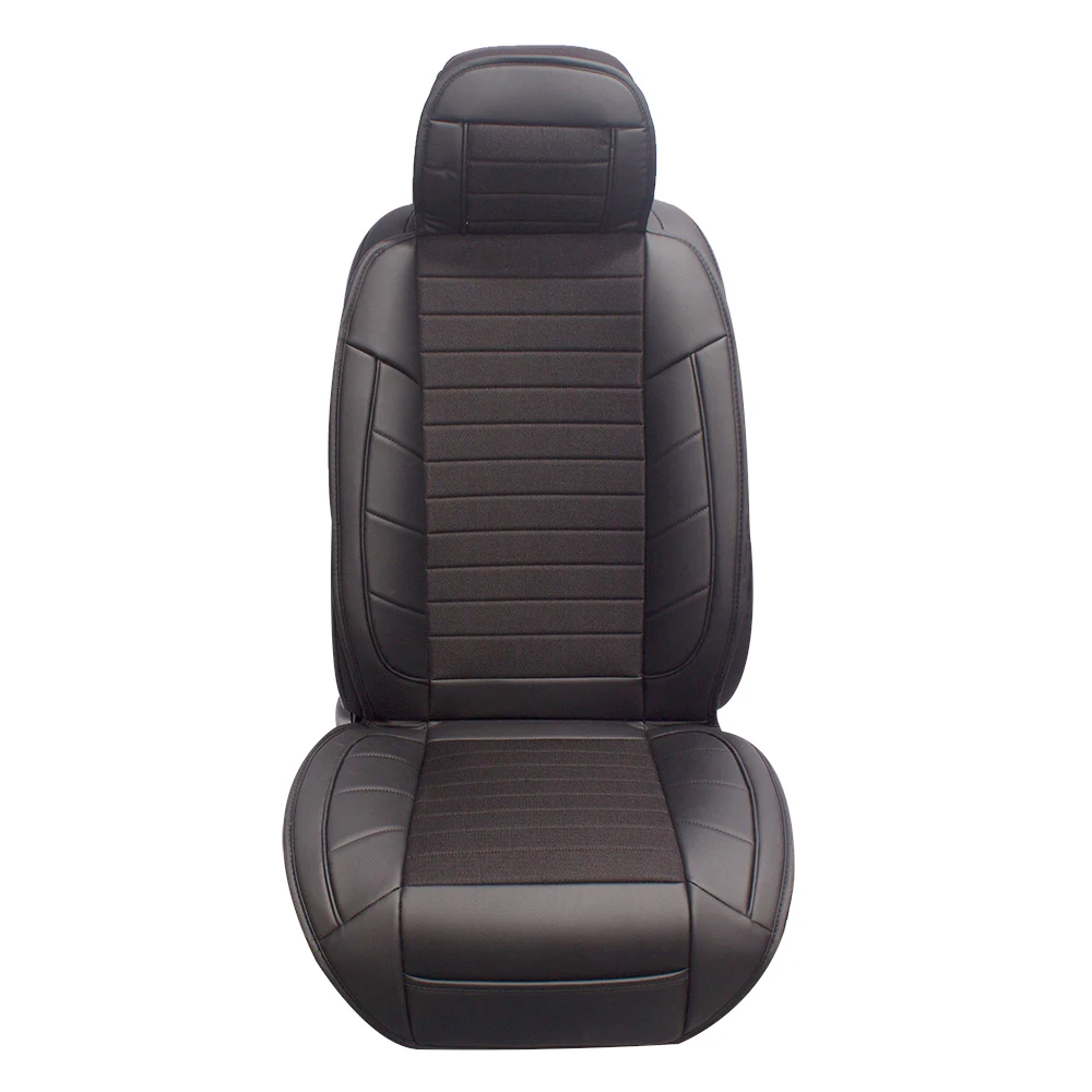 Универсальный автомобильный чехол на сиденье из ПВХ/полиэстера, комфортный 3d чехол на сиденье автомобиля, кожаное сиденье