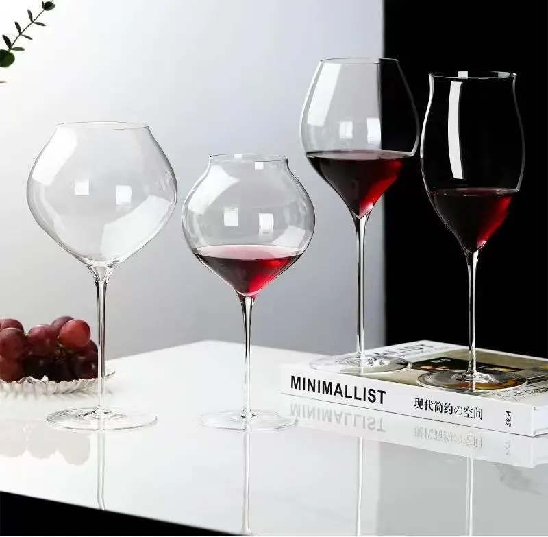 Hand Blown Crystal Red Wine or White Wine Burgundy Glass ultrathin, Hand Crafted by Artisans - Gifts for  Wedding
