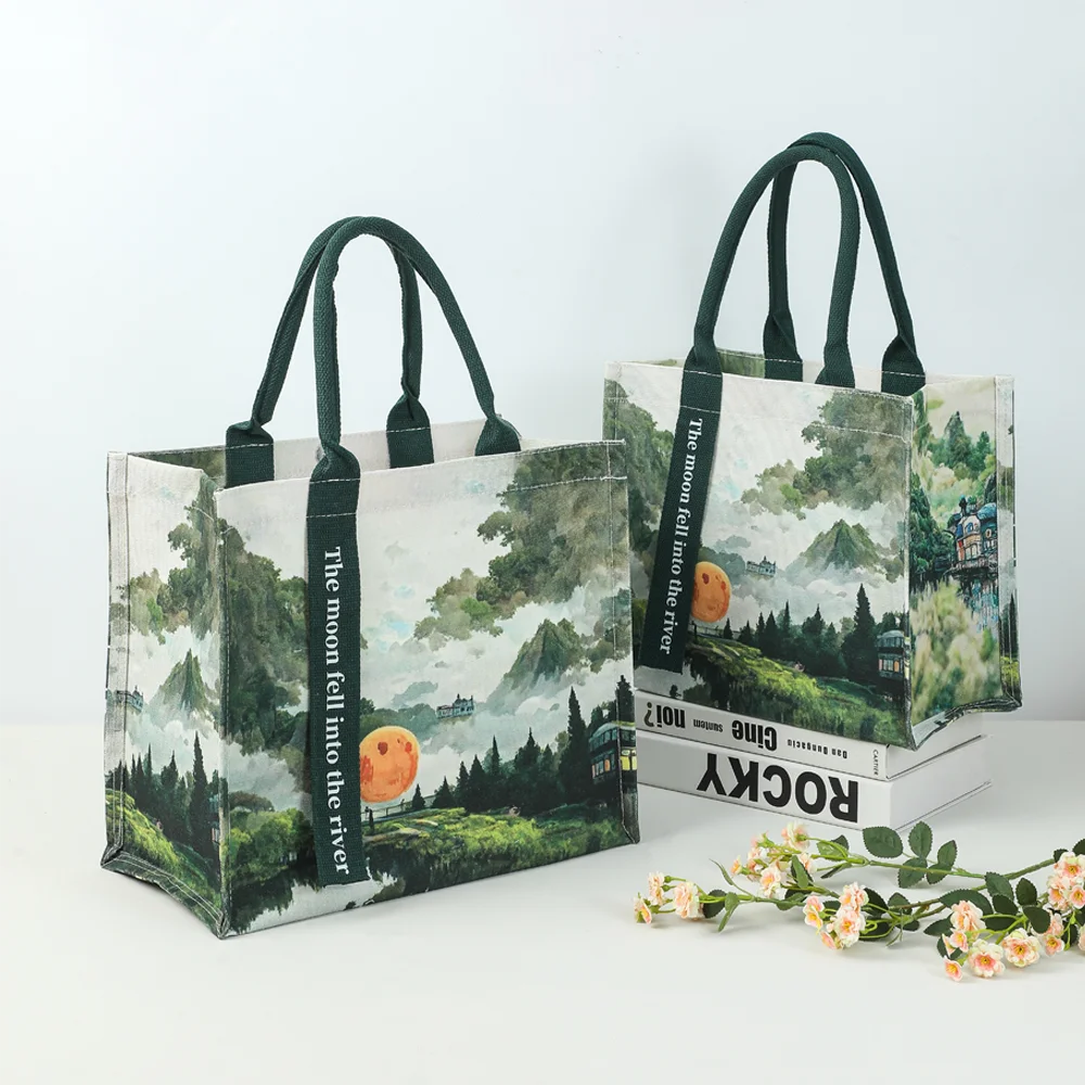 The Perfect Gift for Any Occasion custom plastic logo luxury large teal bags reusable shopping bag with pouch and clip