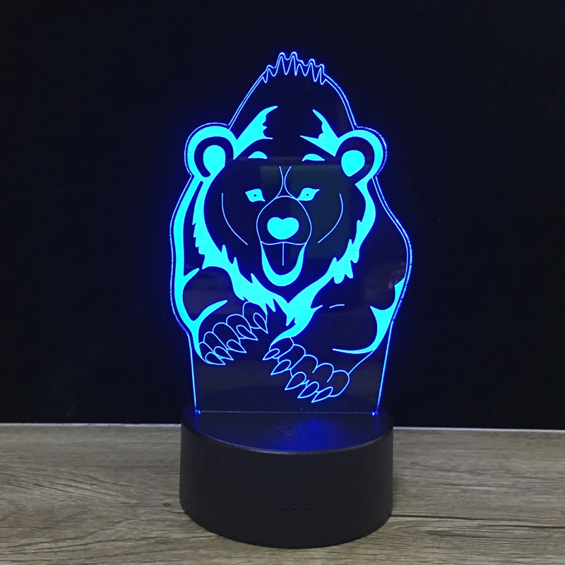 3D ночной Светильник с логотипом супер-человека USB светодиодный ночник мультяшный подарок для мальчиков на день рождения настольная лампа