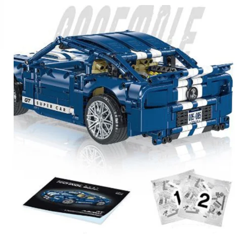 Mork 023021 MOC Super GT Racing Car Vehicle Model Building Block Toys There is also a power version