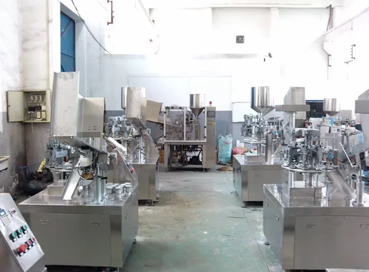 Semi-Automatic Plastic Tube Heating Sealing and Filling Machine for Cosmetics Cream shampoo Paste Plastic Tube with Tube Feeder