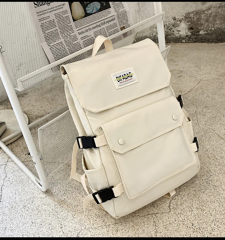 Schoolbag Fashion Trend Wild Ins Korean Version Student Backpack Unisex Large Capacity Breathable Backpack Wholesale