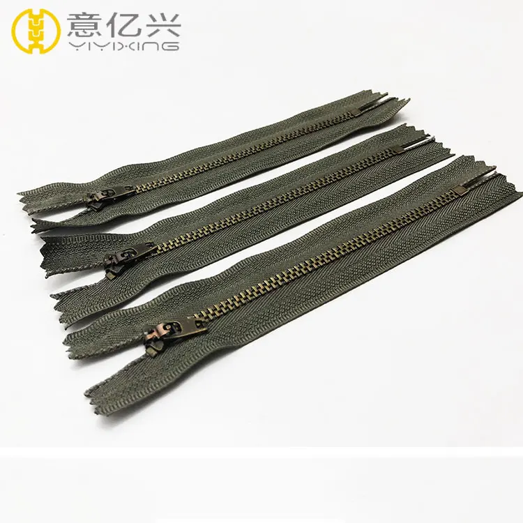 Custom Metal Teeth Zipper for Quality Cloth Tape Fine Slider Zipper Wholesale