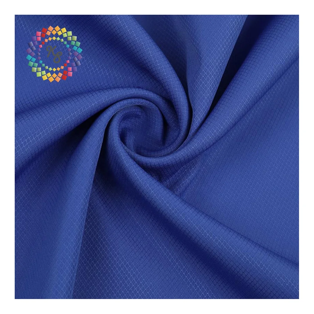 Polyester taffeta Pongee Diamond ripstop Coated Fabric For Windbreaker