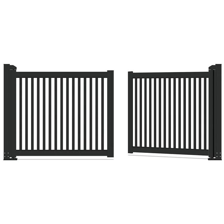 High quality low cost free design swing double gate aluminum gate swing gates for house