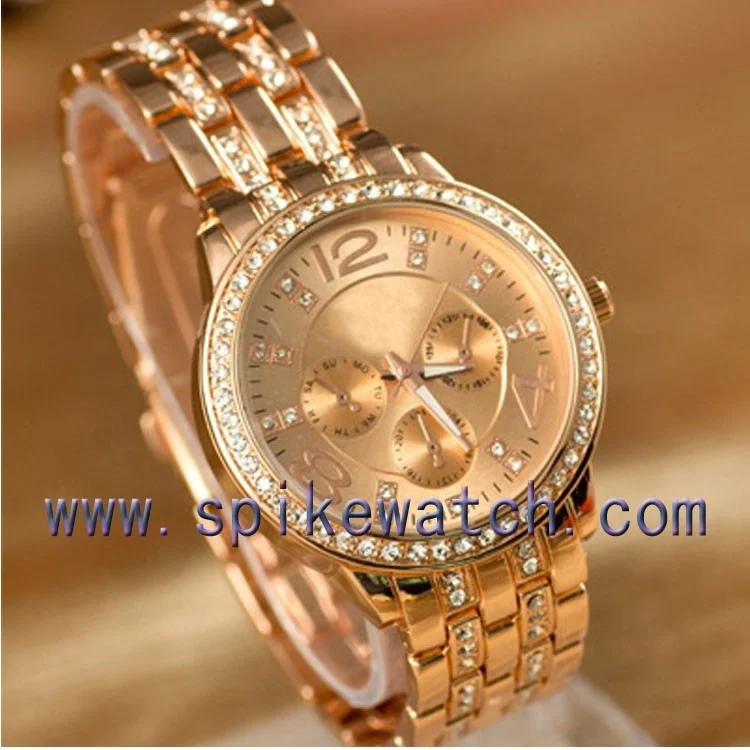 Идеальные кварцевые часы с японским механизмом золотые мужские золотым покрытием 14 к 18 К