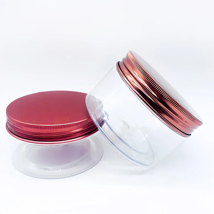 Yueyi High Quality Empty Plastic Acrylic Cream Jar Pet Hair Care Bottle Skin Care Acrylic Cosmetic Jar Pot En Acrylique