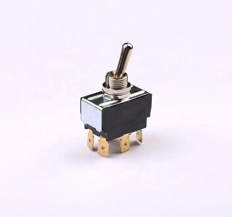 on off on toggle switch 6 pin single pole Waterproof 10A 250VAC T6023T Metal Toggle Switches for oven, coffee maker,stirrer