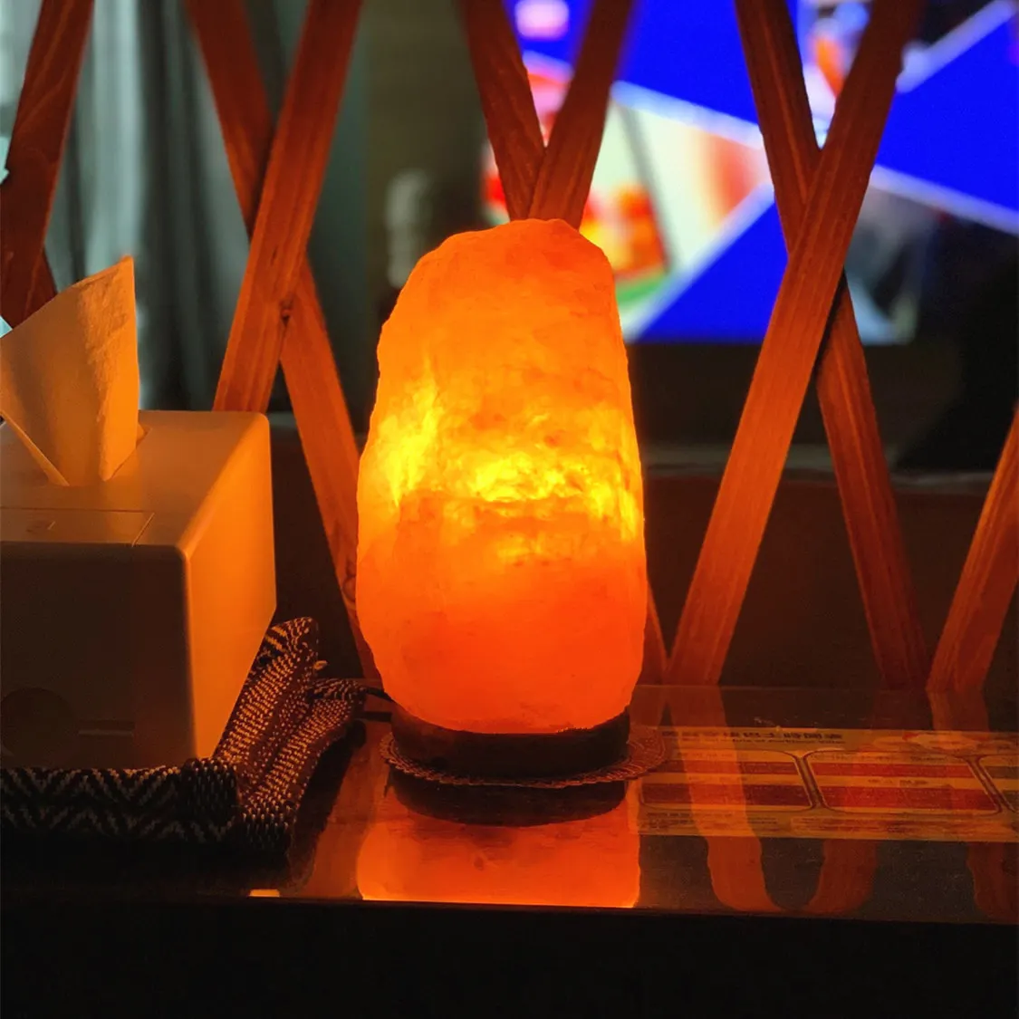 Manufacturer wholesale himalayan Rock Salt lamps Hand Carved  bricks himalayan salt lamp