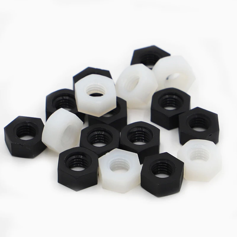 High Quality Plastic Nuts  Cheap Plastic String Nut White Plastic Hexagon Nut