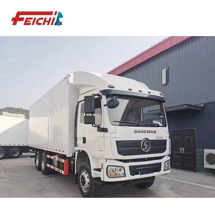 SHACMAN L3000 6X4 метров 8X4 грузовой прицеп для мяса продуктов питания или грузовых перевозок РЕФРИЖЕРАТОРНЫЙ полуприцеп продажи