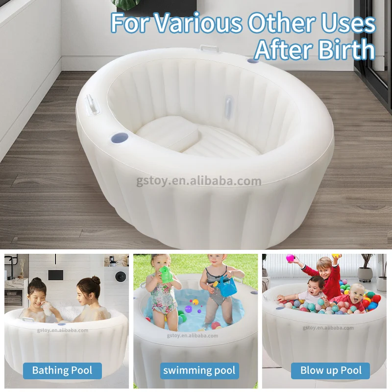 home water birth tub pregnant inflatable white birthing pool birth pools