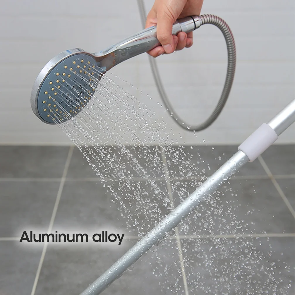 BAOYOUNI Extendable Aluminum Sweeper Retractable Floor Water Squeegee with Replaceable Foam Wiper for Garage Tile Window Dust