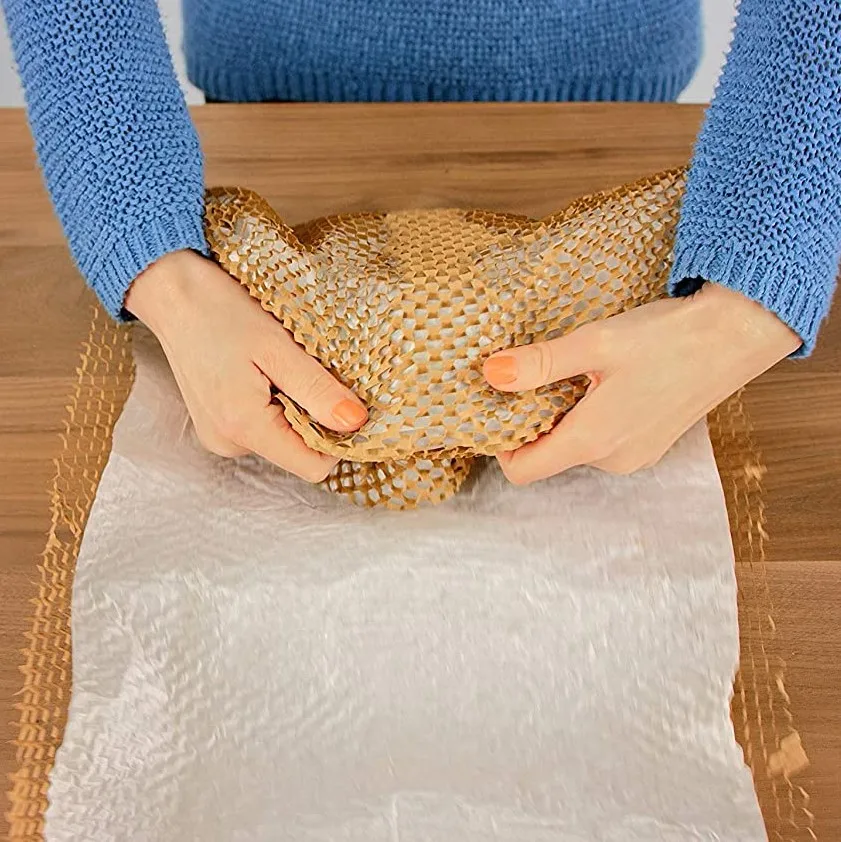 
honeycomb package sheet Recyclable ECO Honeycomb Kraft Paper Cushioning Wrap 