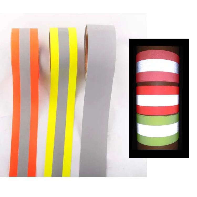 Hi Vis Reflective 2 Inches Fire Resistant Flame Retardant Cotton Material Reflecting Strip Tape for Firefighter Fireman Clothing