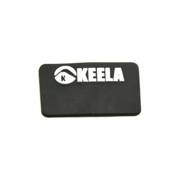 Rubber logo custom / sew on pvc rubber patches