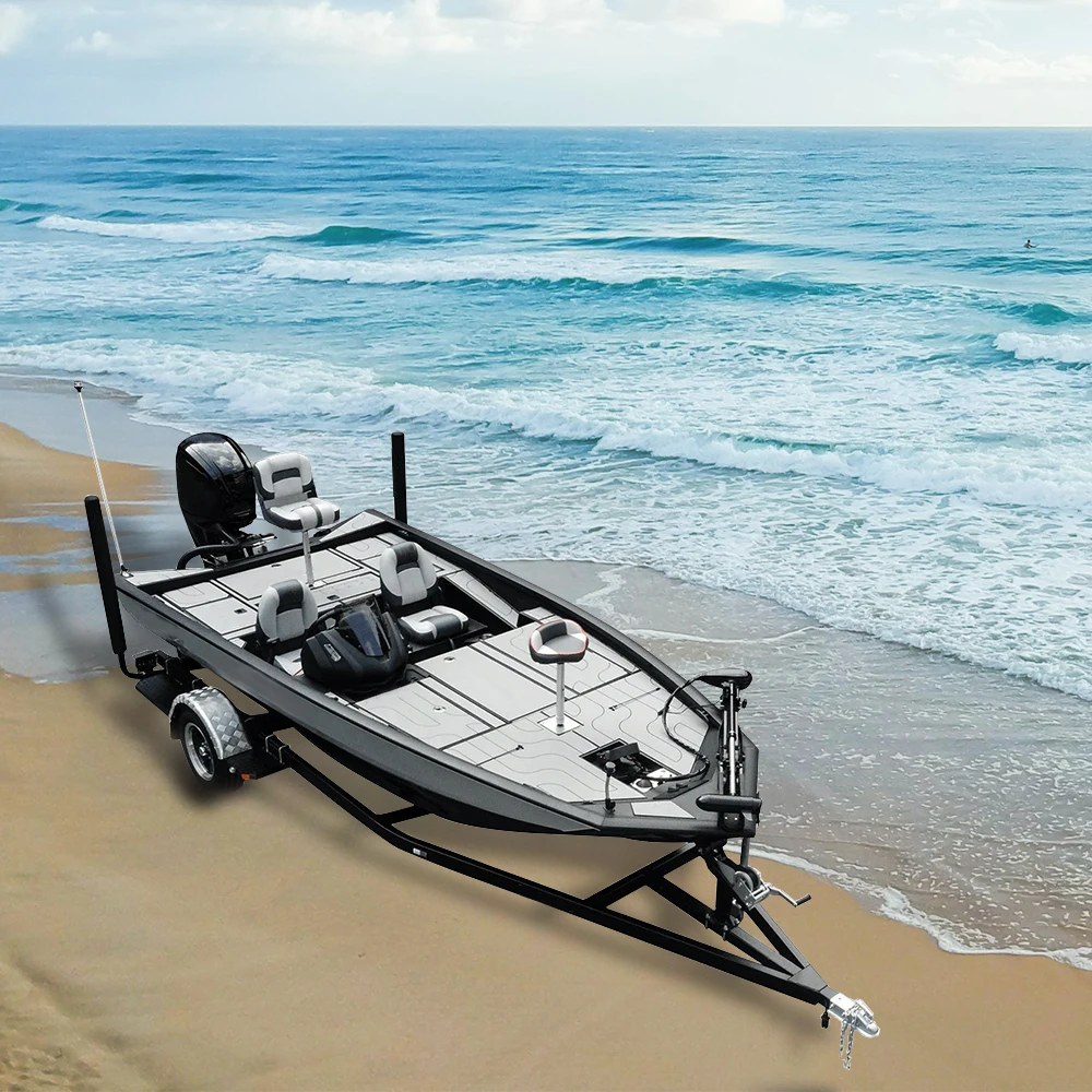 Kinocean J490 V-корпус алюминиевая скоростная лодка Jon 4 7 м для рыбалки и окуня с консолью диваном серфинга на открытом воздухе