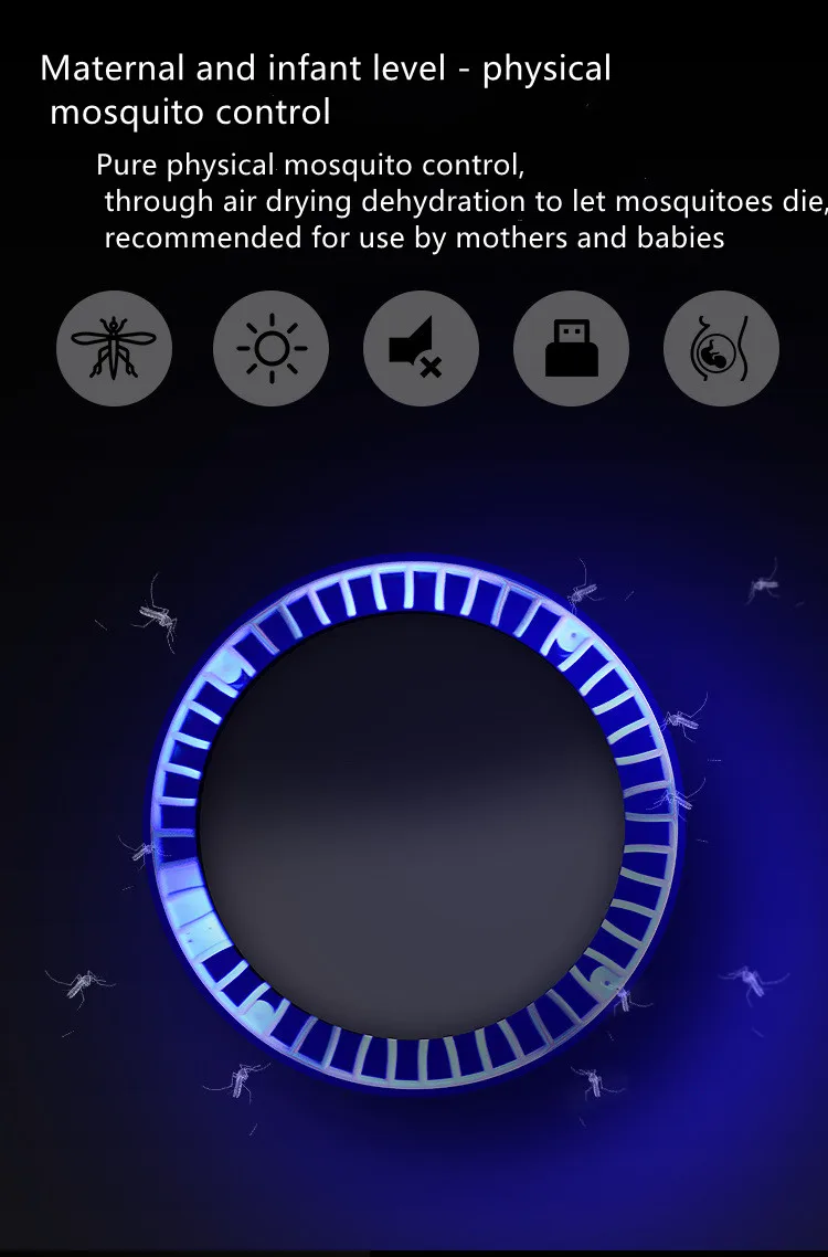 
The new electric mosquito bat two-in-one electric shock type household USB charging mosquito catching and killing lamp 