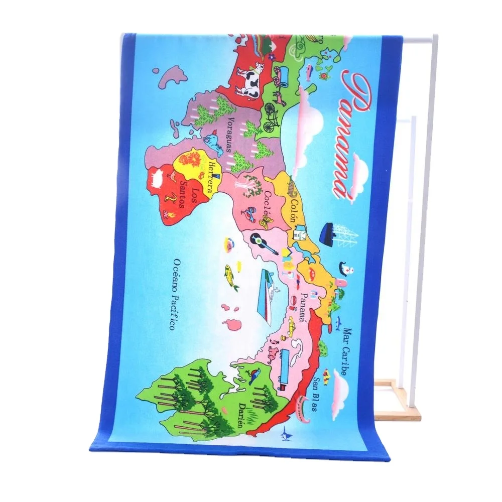 Super promotional cheap factory personalized custom microfiber beach towel novelty print 100% polyester beach towel for adults