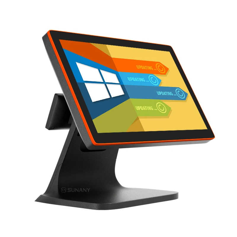 15.6 inch 2 line VFD POS machine best POS computer terminal EPOS Equipment for small retail