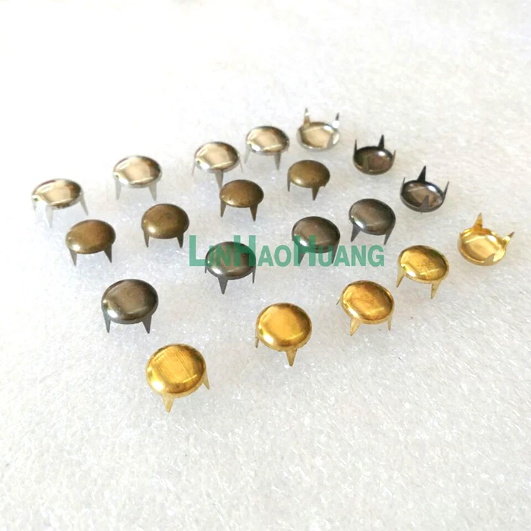 8mm Round Cone Studs Bag Rivets For Spikes Punk Bag Belt Leathercraft Diy Accessories