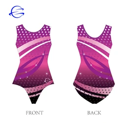 New high quality custom  Girls ballet dance wear girl sleeveless gym leotard gymnastics leotards