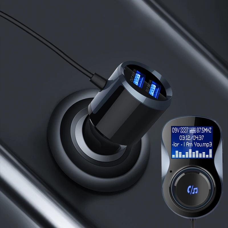 Автомобильный Mp3 плеер Bluetooth автомобильное зарядное устройство Радио адаптер Авто Bluetooth fm-передатчик