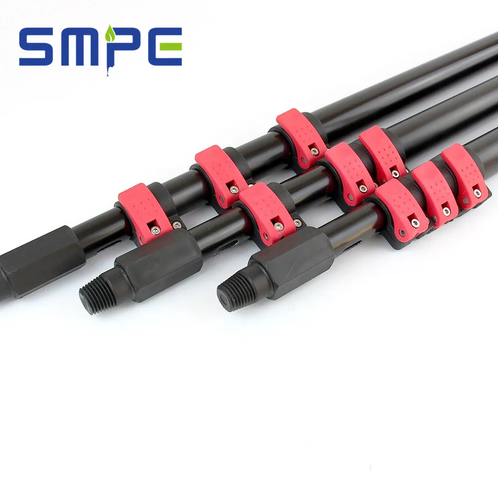 hot selling products 2023 Lamp 24FT 7.2M Extension Pole Cleaning Telescopic Pole 5 Sections For Home Cleaning Indoor Outdoor