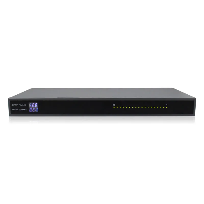 Золотой поставщик блок питания для IP-камеры видеонаблюдения 12 В 20 А с 18 портами металлический
