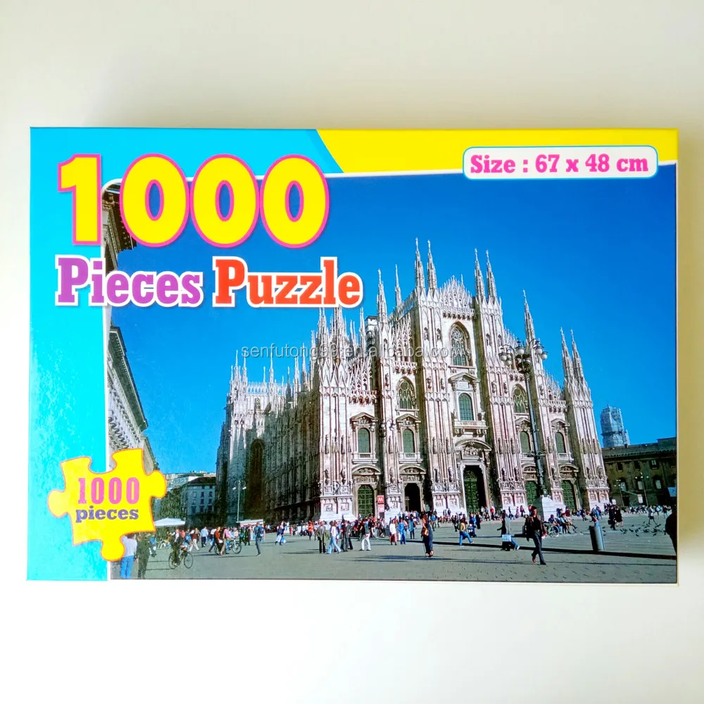 Custom Sublimation Brain Teaser Jigsaw Personalized Puzzle 1000 Piece