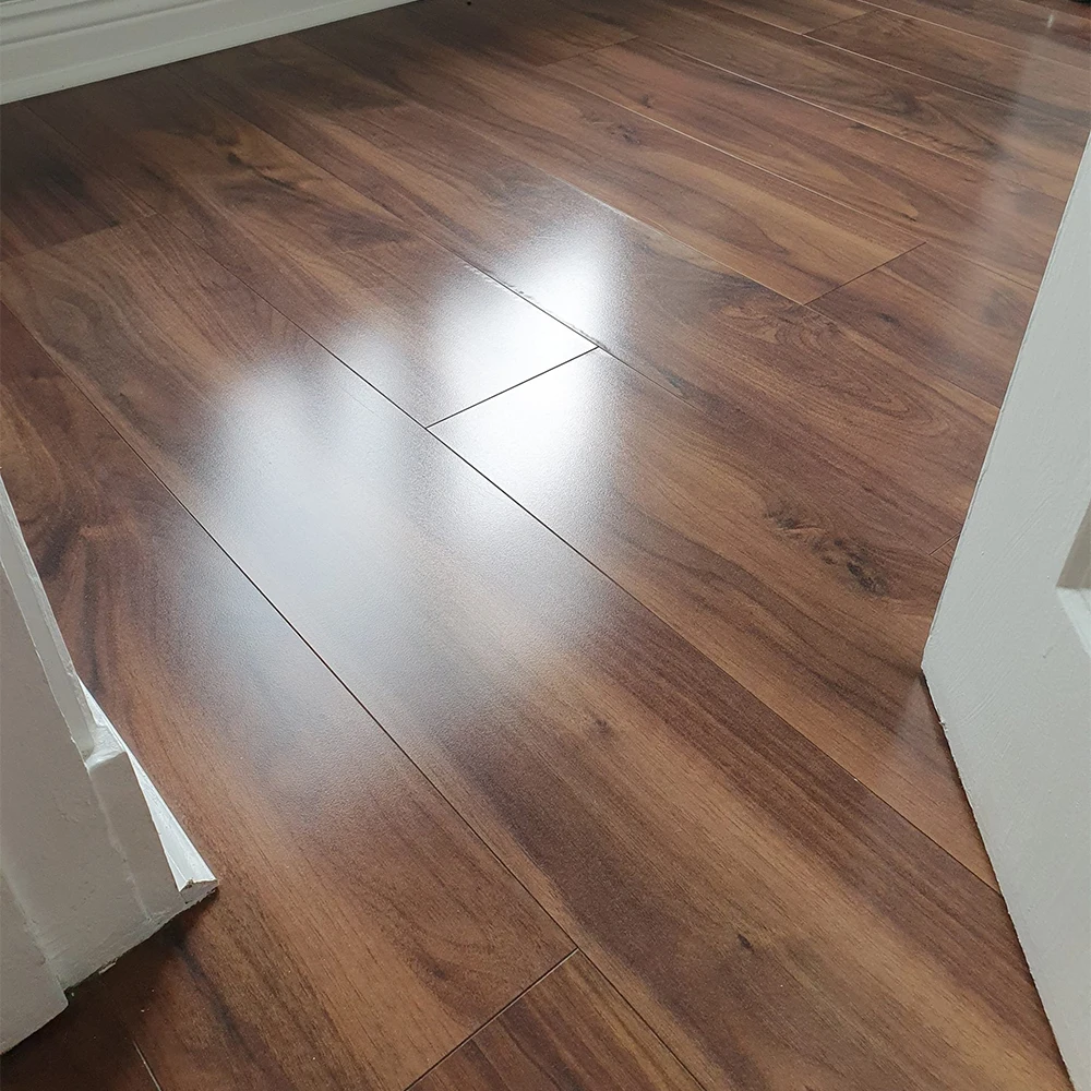High Density Waterproof Ac3 Ac4 Ac5 Mdf Hdf High Glossy  Laminate Flooring 8mm 12mm