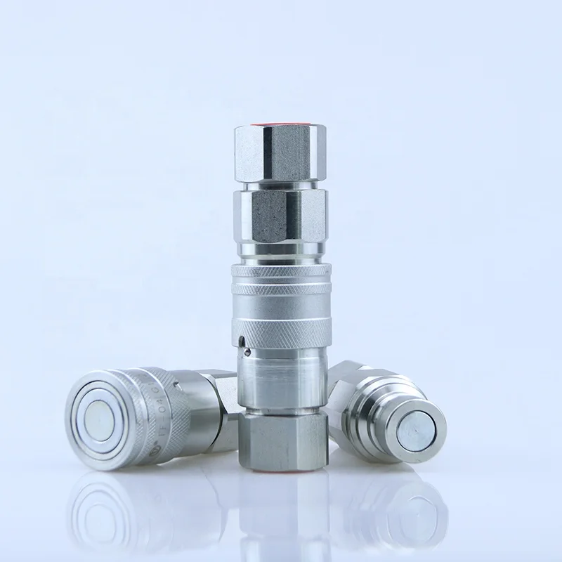 FF Series Flat Face High Pressure Quick Coupler Stainless Steel Hydraulic Quick Coupling