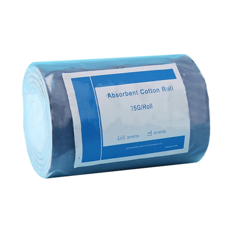 Chinese manufacturer sterile medical absorbent cotton gauze roll disposable cotton wool roll