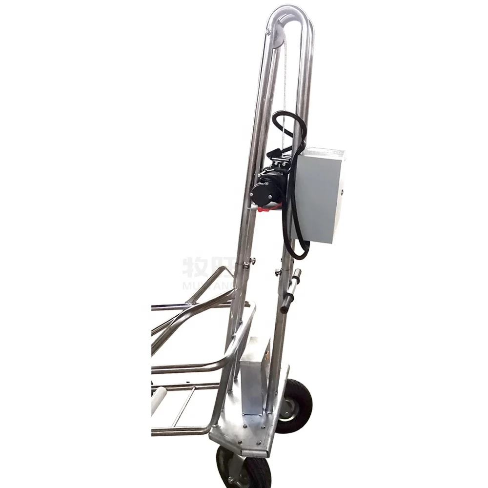 Manual pig trailer, carts for dead pig carrying machine