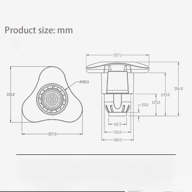 Automatic leaf foam above ground floating 25 square meters pool skimmers